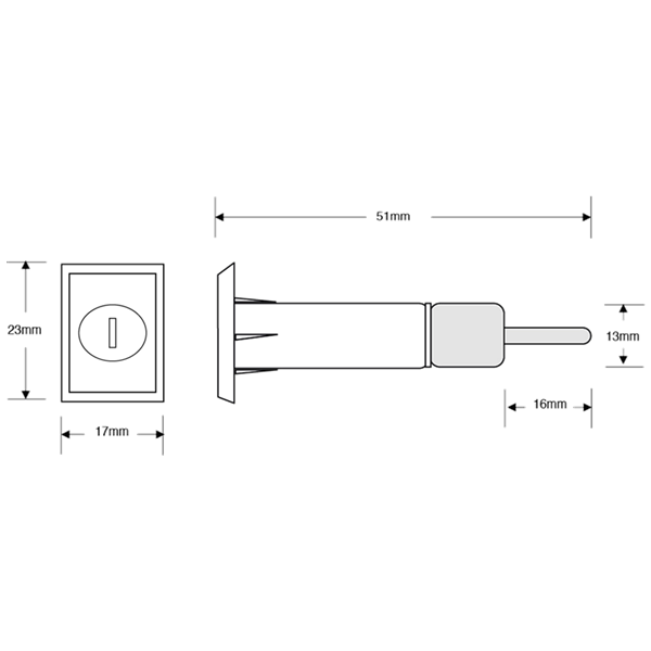 ASEC Furniture Pedestal Lock