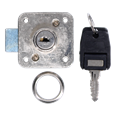 ASEC Deadbolt Furniture Lock Square Plate