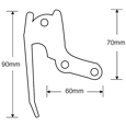 GARADOR GAR0085 Push Handle & Pin Garage Door Lock