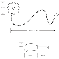 GARADOR GAR0135 Standard Garage Door Handle Set