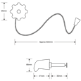 GARADOR GAR0135 Standard Garage Door Handle Set