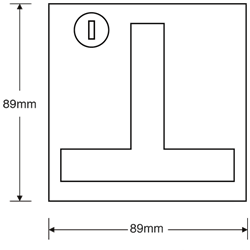 HENDERSON 002039 Flush Merlin Garage Door Lock