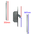 CHAMELEON Adaptable Retrofit Multipoint Lock Timber 2 Hook + Keeps