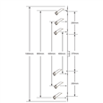 CHAMELEON Adaptable Window Espag Rod - 16mm Faceplate