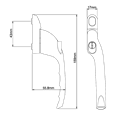 CHAMELEON Offset Locking Window Espag Handle