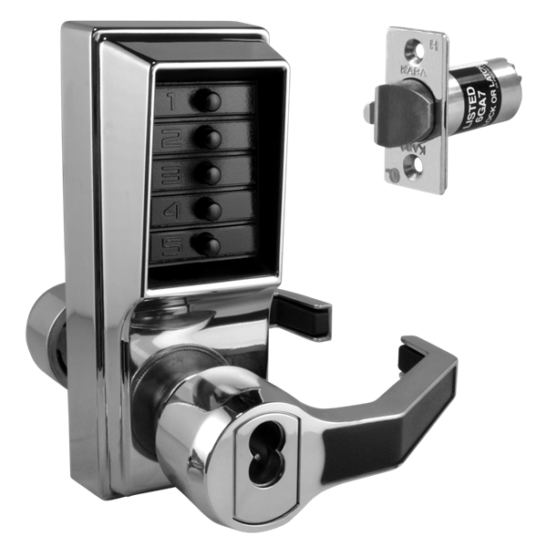 DORMAKABA Simplex L1000 Series L1041B Digital Lock Lever Operated With Key Override & Passage Set