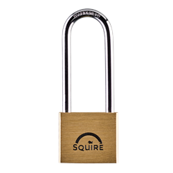 SQUIRE Lion Range Brass Long Shackle Padlocks