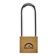 SQUIRE Lion Range Brass Long Shackle Padlocks