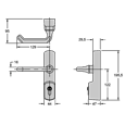 EXIDOR 425 EC Lever Operated Outside Access Device