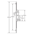 FERCO Lever Operated Latch Only - 2 Roller