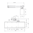 DORMAKABA TS72V Size 2-4 Overhead Door Closer