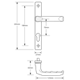 HOPPE UPVC Lever Door Furniture To Suit Ferco