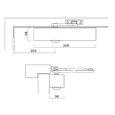 BRITON 2003V Size 1-4 Overhead Door Closer