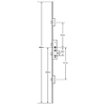 LOCKMASTER Lever Operated Latch & Deadbolt Twin Spindle - 2 Dead Bolt