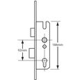 WINKHAUS Lever Operated Latch & Deadbolt - Overnight Lock