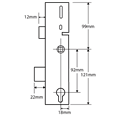 ERA Lever Operated Latch & Deadbolt Split Spindle - Centre Case