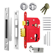 ERA 234 Fortress BS Euro Keyless Egress Key & Turn Sashlock With Cylinder