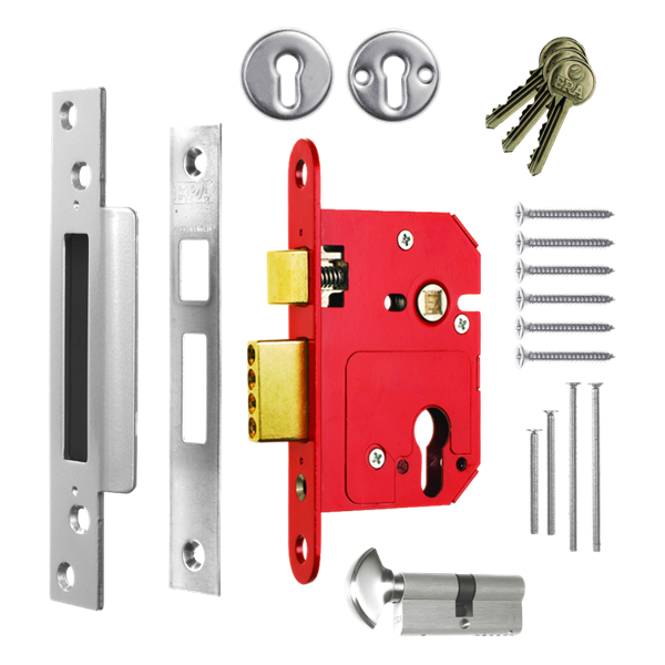 ERA 234 Fortress BS Euro Keyless Egress Key & Turn Sashlock With Cylinder