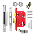 ERA 234 Fortress BS Euro Keyless Egress Key & Turn Sashlock With Cylinder