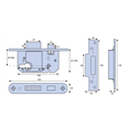 ERA 234 Fortress BS Euro Keyless Egress Key & Turn Sashlock With Cylinder