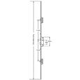 WINKHAUS Cobra Lever Operated Latch & Deadbolt Split Spindle - 2 Hook 2 Roller