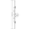 WINKHAUS Cobra Lever Operated Latch & Deadbolt Split Spindle - 2 Hook 2 Roller