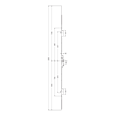 AVOCET Lever Operated Latch & Deadbolt Twin Spindle - 2 Hook 2 Roller