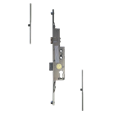 AVOCET Lever Operated Latch & Deadbolt Twin Spindle - 4 Roller