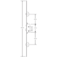 UCEM Lever Operated Latch & Deadbolt - 2 Deadbolt