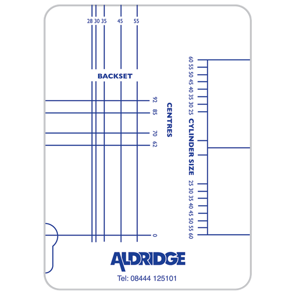 ALDRIDGE Multipoint Lock & Cylinder Gauge