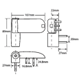ASEC Adjustable Flag Hinge For UPVC Doors