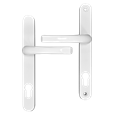 ASEC 92 Lever/Lever UPVC Furniture - 240mm Backplate
