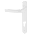 ASEC 92 Lever/Lever UPVC Furniture - 220mm Backplate
