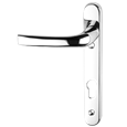 ASEC 92 Lever/Lever UPVC Furniture - 220mm Backplate