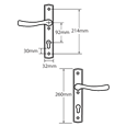 WINKHAUS Palladio XL 92 Lever/Lever UPVC Furniture