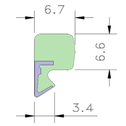 AQUAMAC 63 Draught Strip Seal