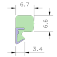 AQUAMAC 63 Draught Strip Seal