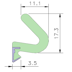 AQUAMAC 89 Draught Strip Seal