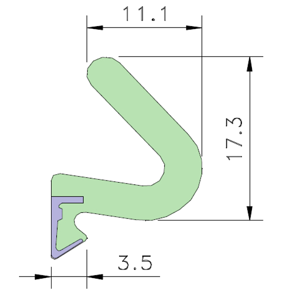 AQUAMAC 89 Draught Strip Seal