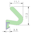 AQUAMAC 89 Draught Strip Seal