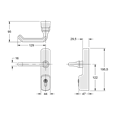 EXIDOR 525 Euro Lever Operated UPVC Door Exit Device