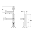 EXIDOR 500 Euro Lever Operated UPVC Door Exit Device