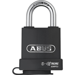 ABUS 83WP Series Weatherproof Steel Open Shackle Padlock