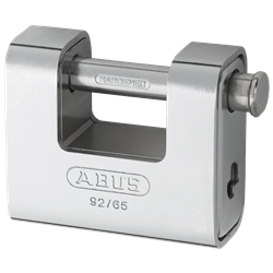 ABUS 92 Series Steel Clad Brass Sliding Shackle Shutter Padlock