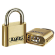 ABUS 180IB Series Brass Combination Open Stainless Steel Shackle Padlock