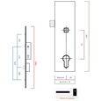 FERCO Munster Joinery Lever Operated Latch Only - 1 Lower Deadbolt & 2 Roller