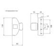 BRITON 581 Slimline Push Pad Panic Latch