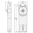 ADAMS RITE DC51-V Variable Spring Transom Closer