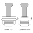 ALPRO 300mm Flush Bolt C/W Guide