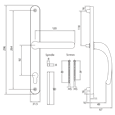 FAB & FIX Balmoral 92PZ Lever/Lever UPVC Furniture - 265mm Fixings